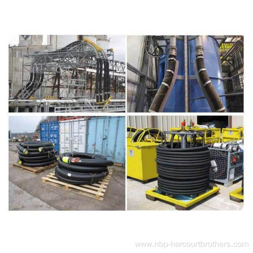 material handling dry bulk rubber hose for gravel cement